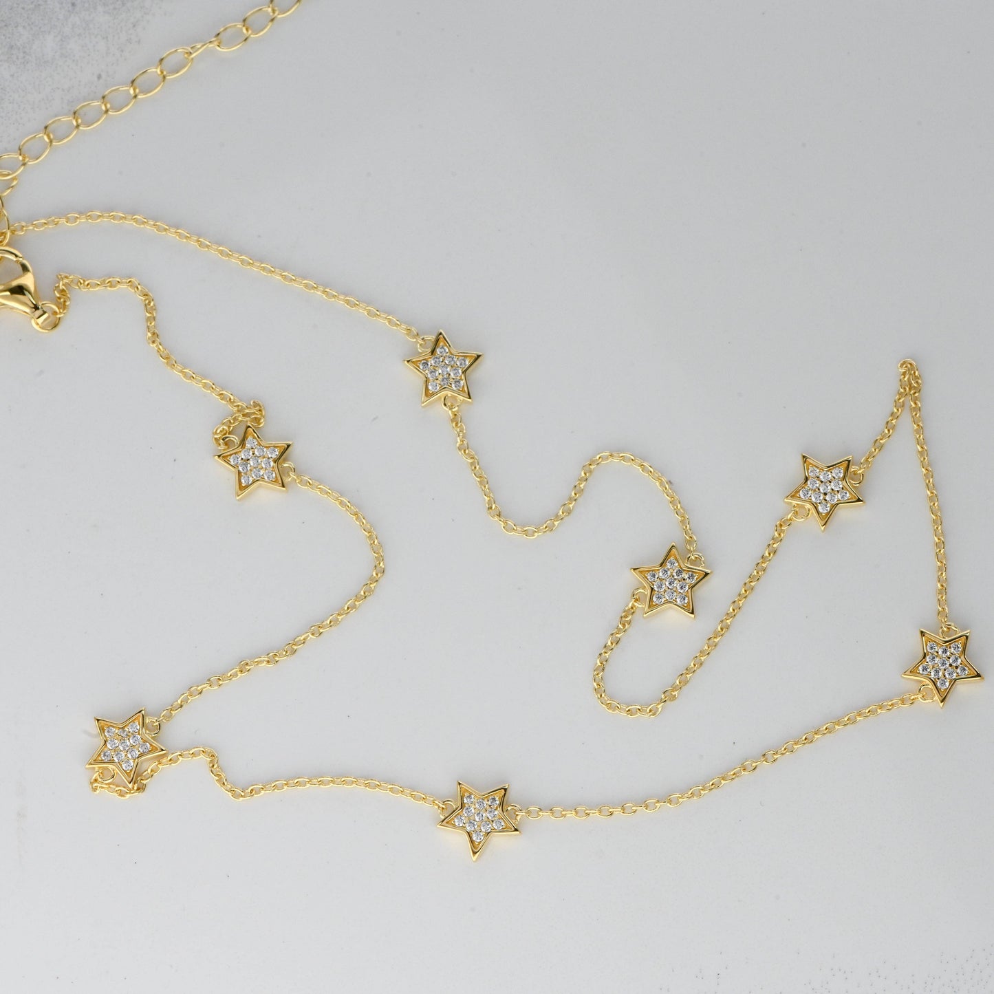 CZ Star Collar Necklace