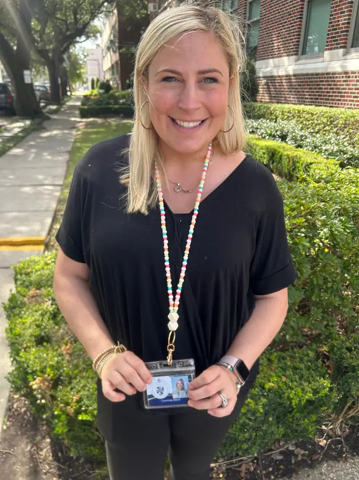 Popsicle Fully Beaded Lanyard