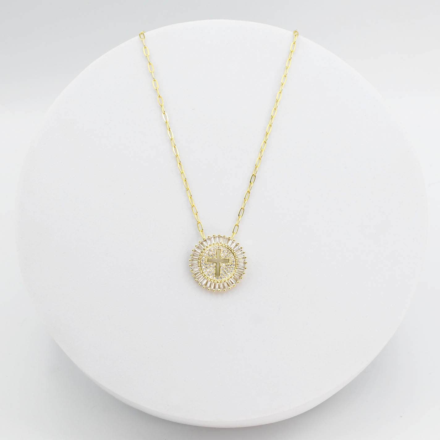 Grace Cross Gold Necklace