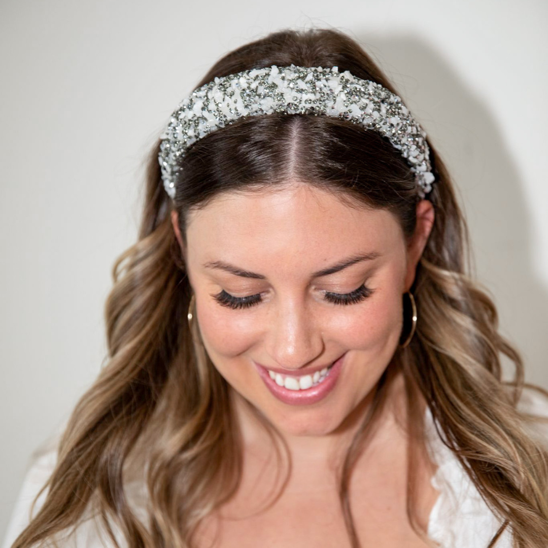 All That Glitters Headband - Spurs Silver + Black