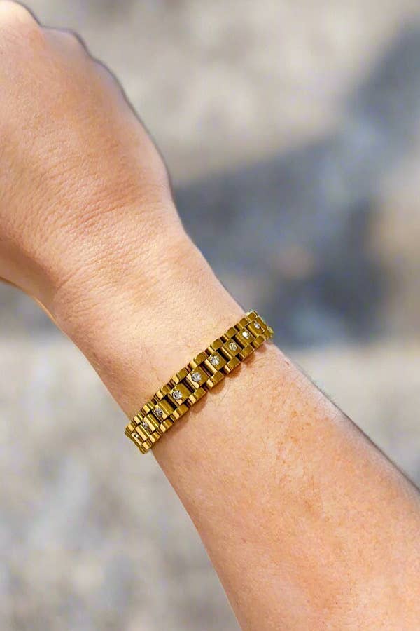Charlotte Diamond Watch Style Bracelet