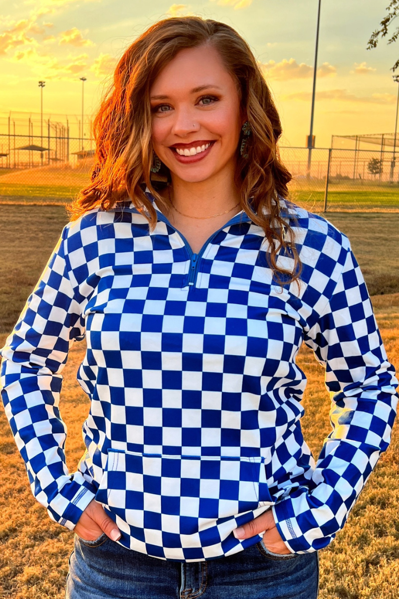 Pep Rally Pullover Blue