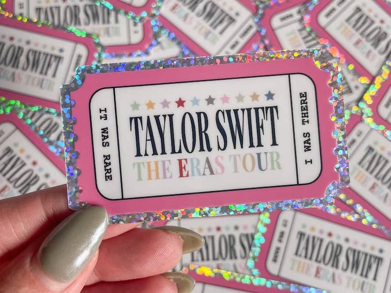Eras Tour Taylor Swift Glitter Sticker