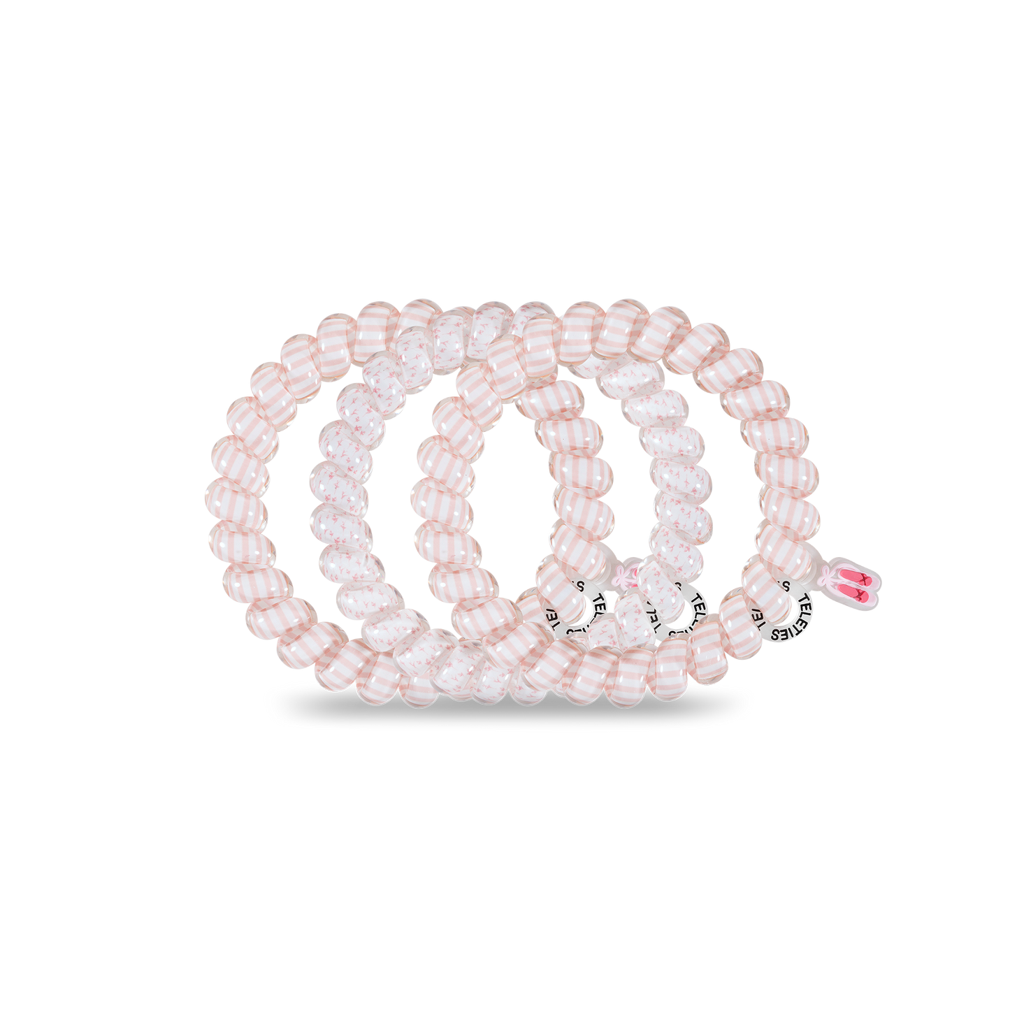 Ballet - Large Spiral Hair Coils, Hair Ties, 3-pack