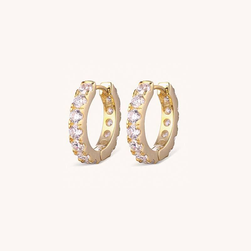 Studded Hoop Earrings