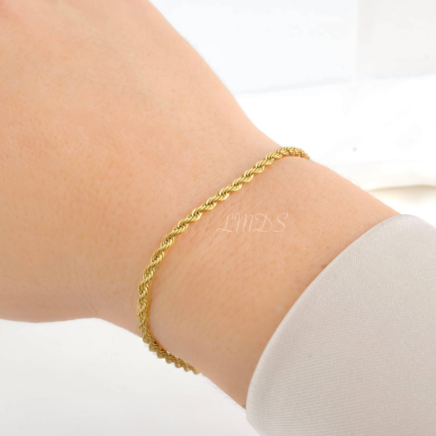 Dainty Gold Bracelets - Waterproof Chain Bracelets for Women