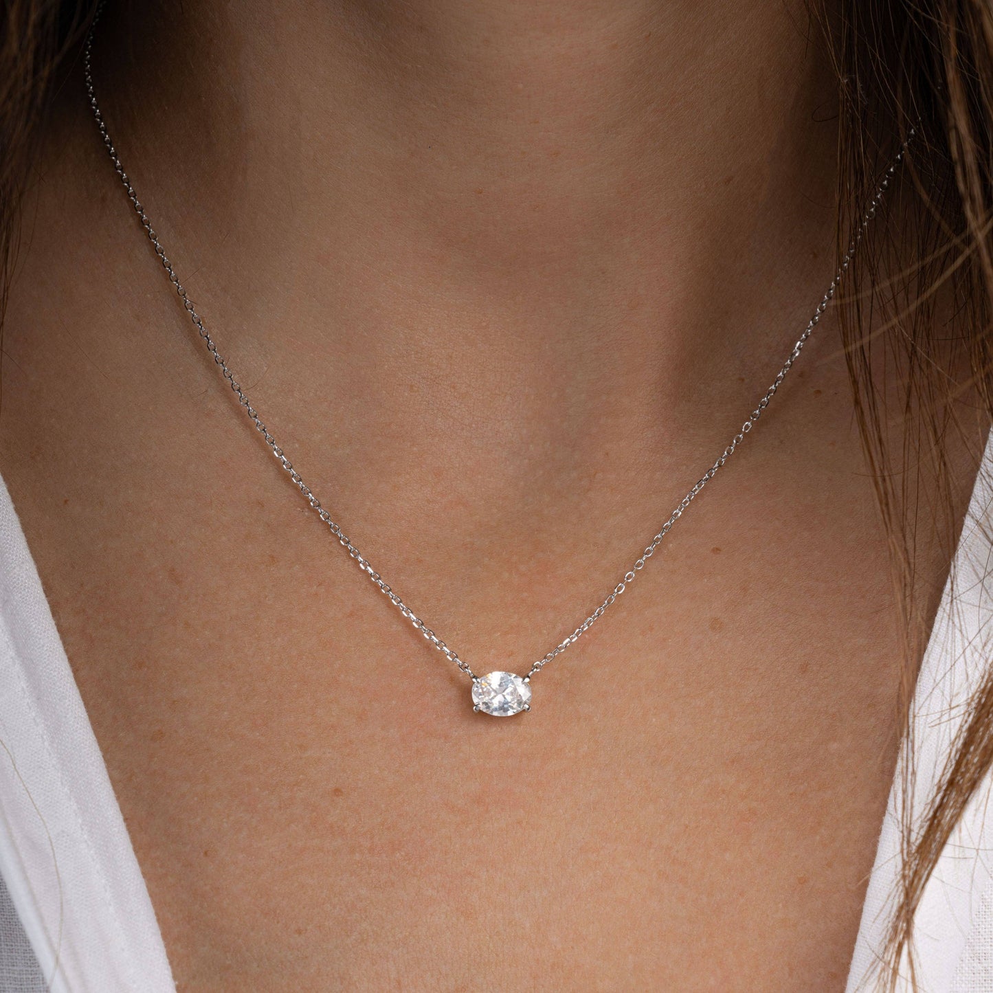 Oval Pendant Necklace