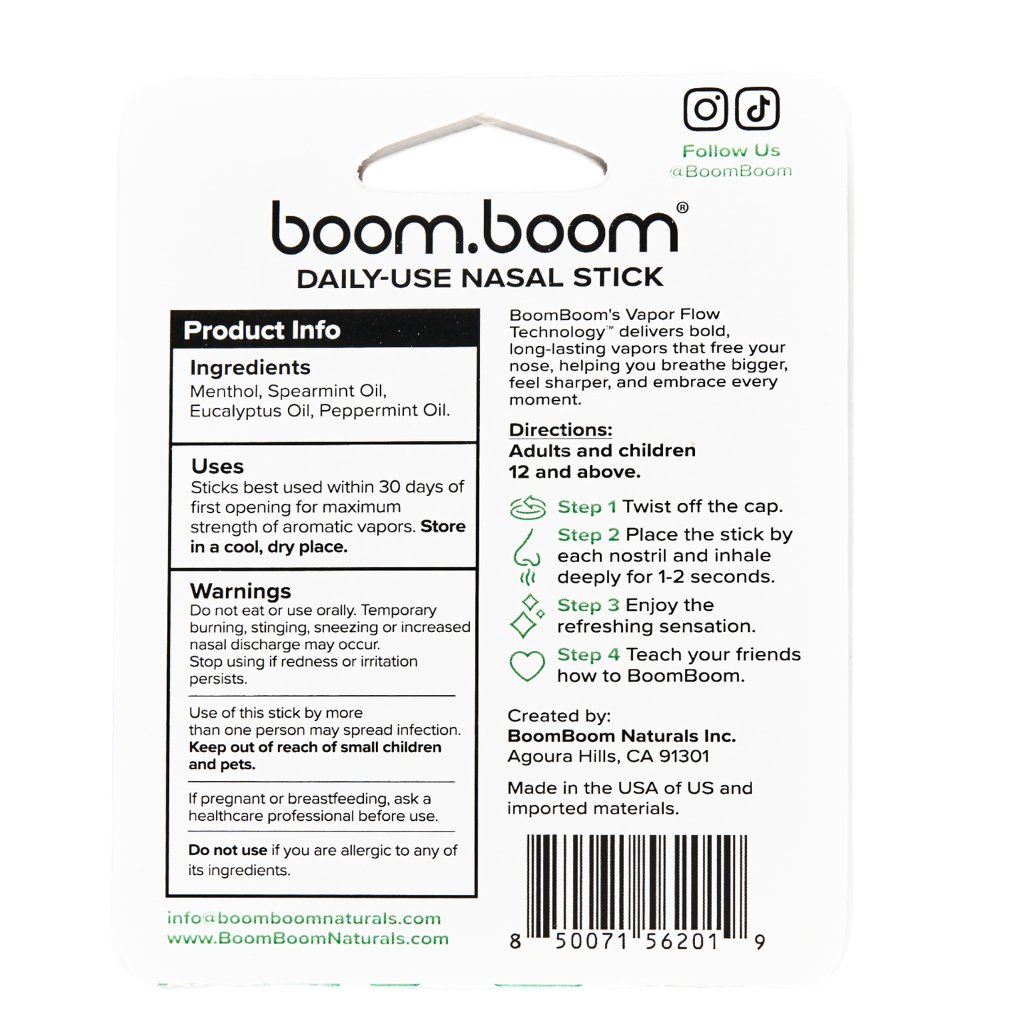 Nasal Stick - Spearmint (24 units)