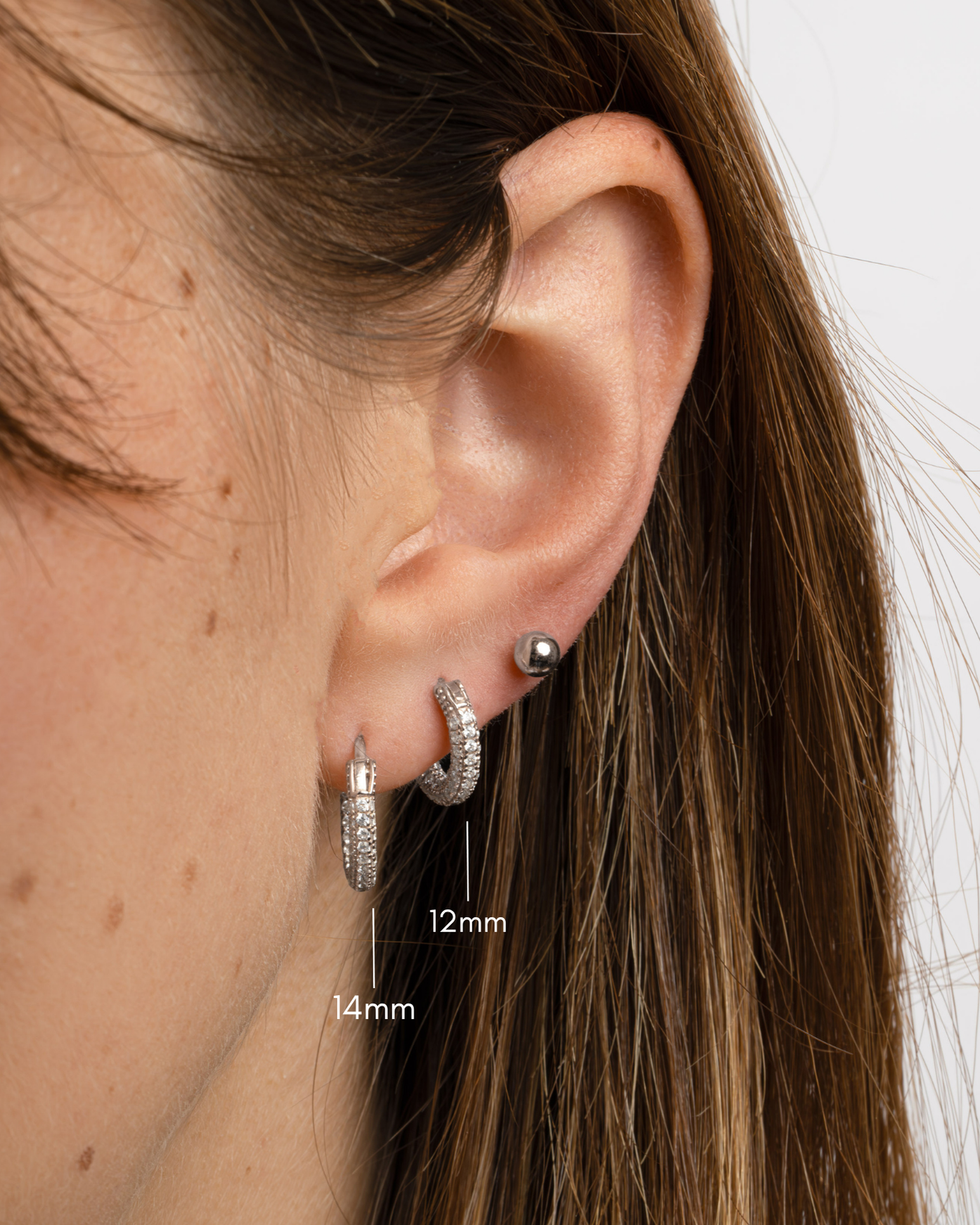 Pavé Hoop Earrings