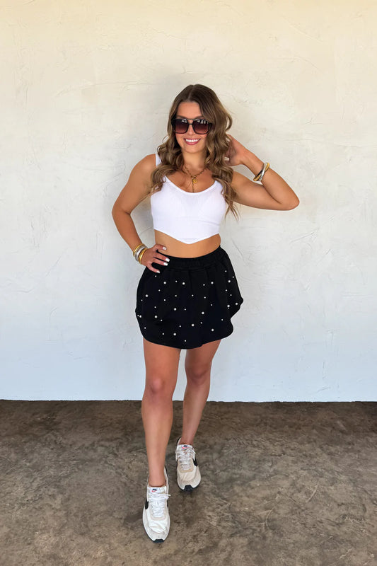 Pretty In Pearls Skort