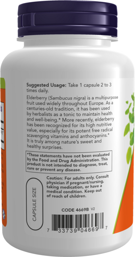 Elderberry 500mg capsules