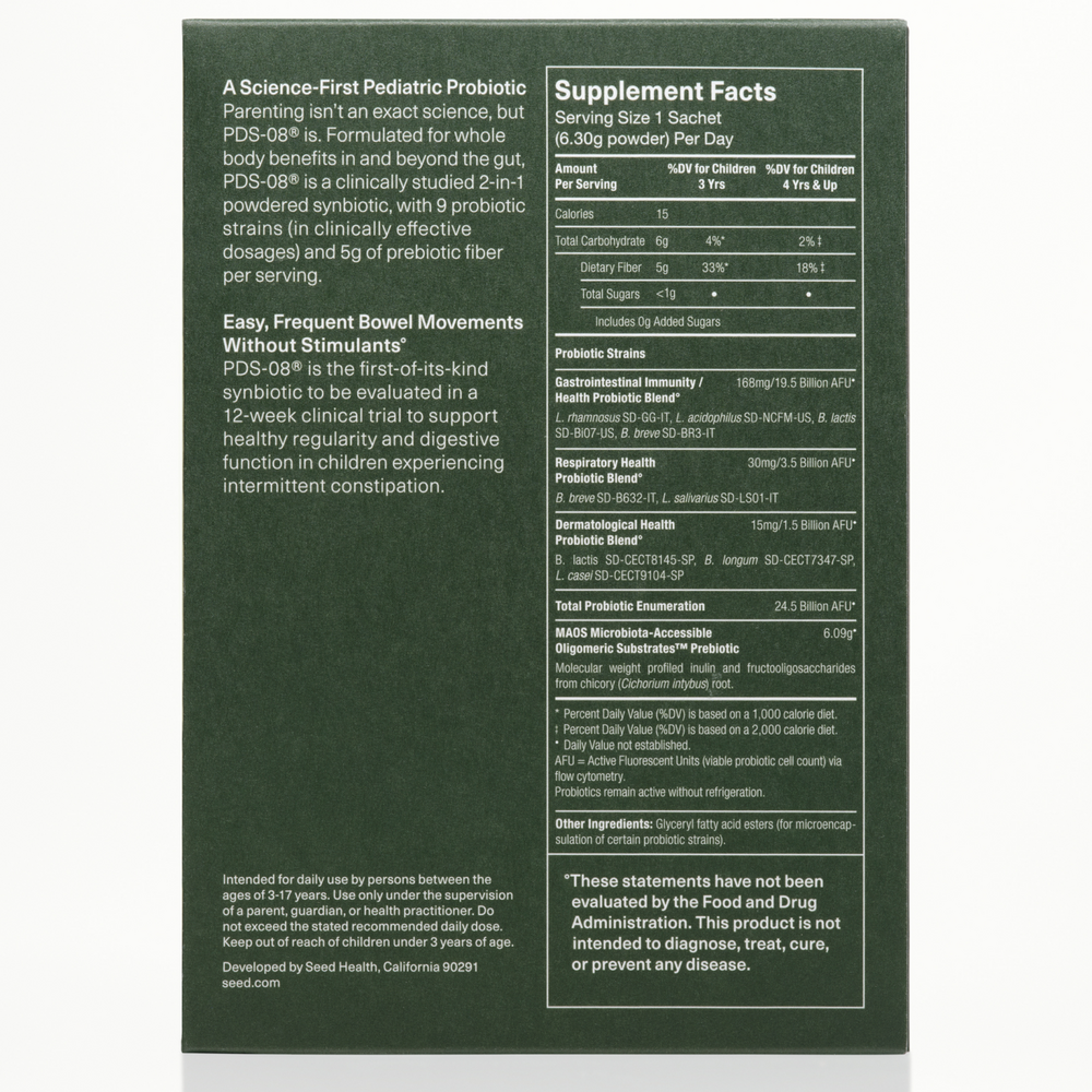 PDS–08® Pediatric Daily Synbiotic For Kids + Teens (3-17)