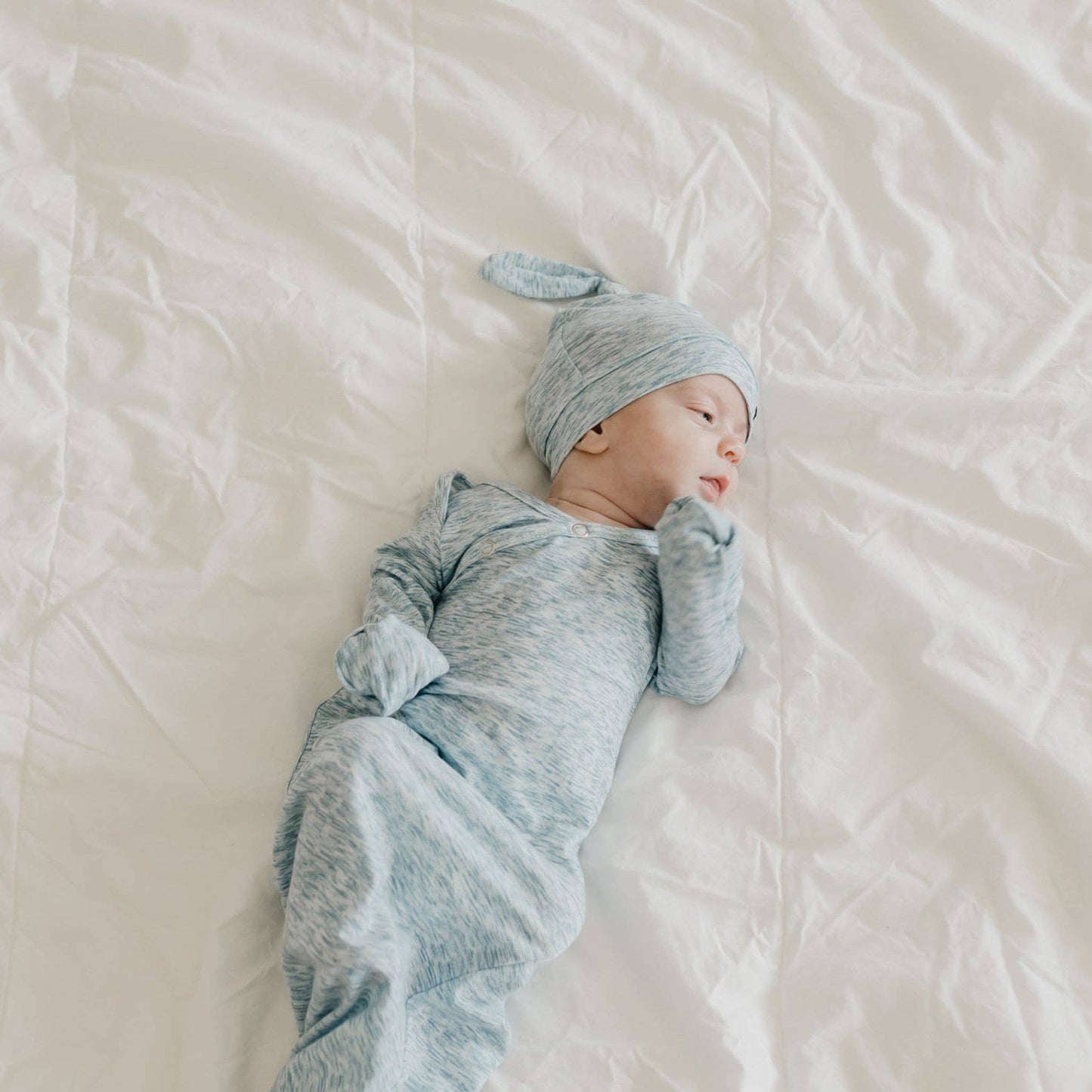 Newborn Knotted Gown - Lennon