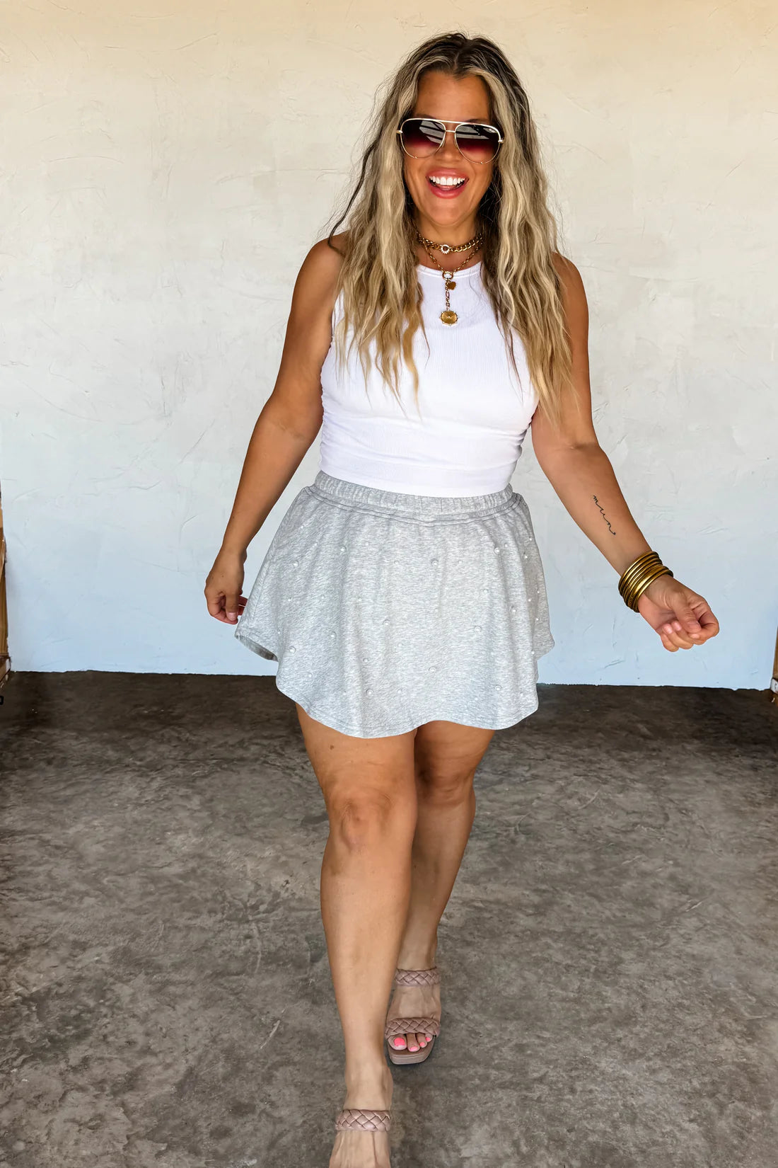 Pretty In Pearls Skort