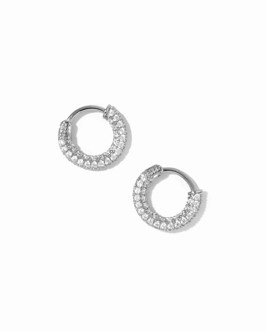 Pavé Hoop Earrings
