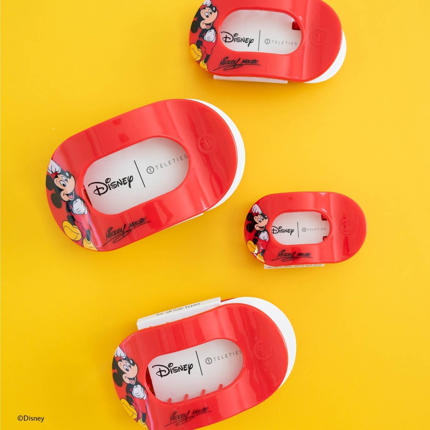 Flat Round Hair Clip | Large | Mickey Mouse