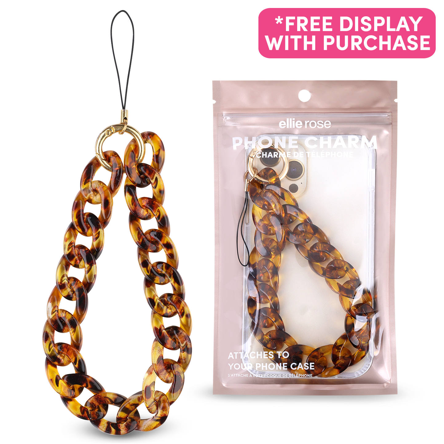 Phone Charm - Tortoiseshell
