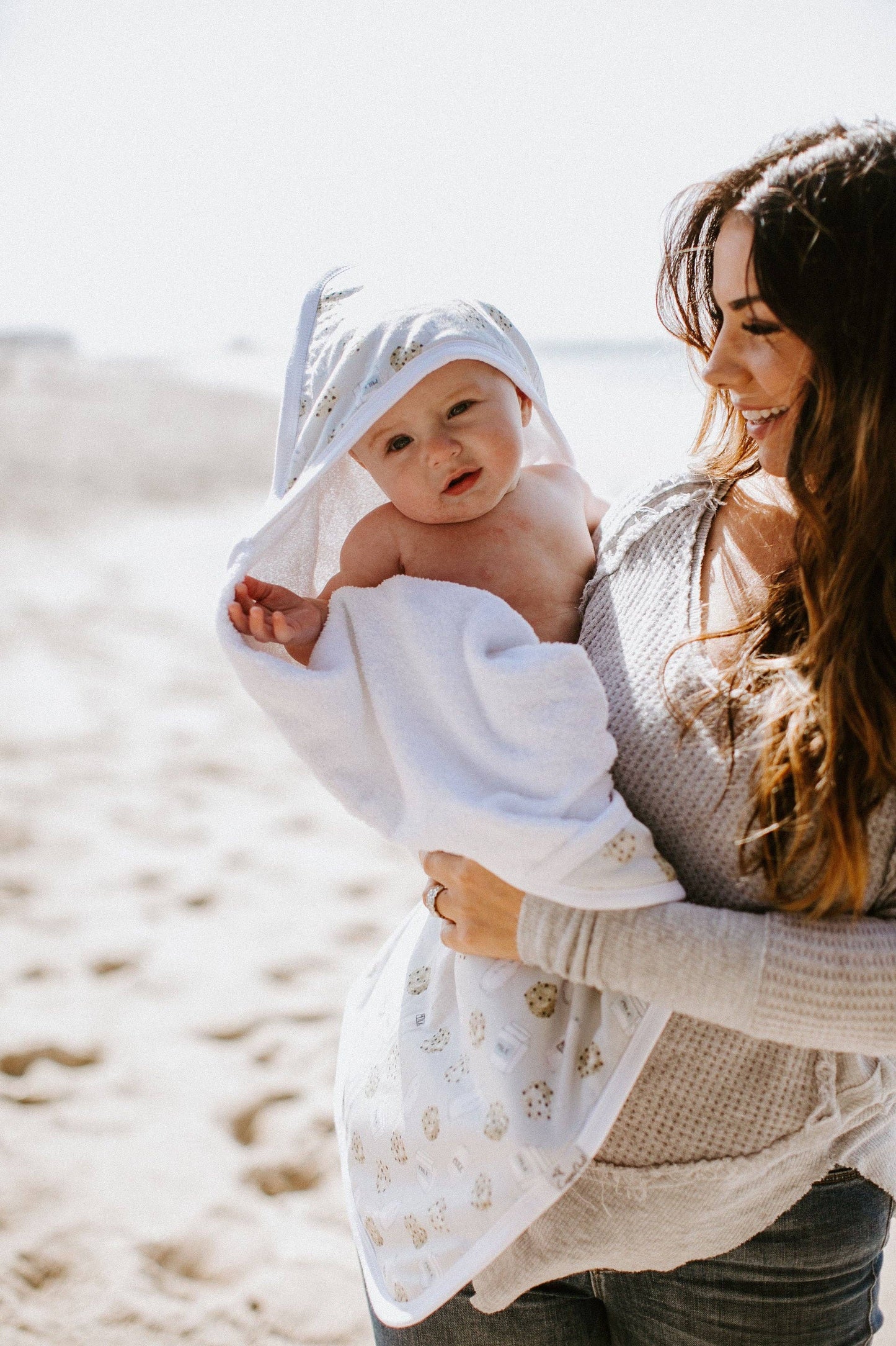 Premium Baby Knit Hooded Towel - Chip