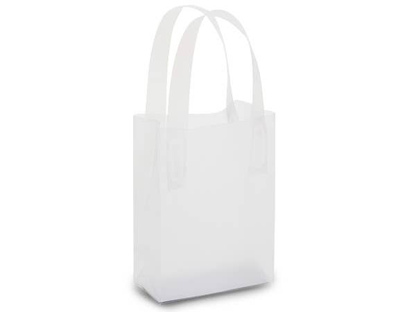 Frosted Plastic Retail Gift Bags
