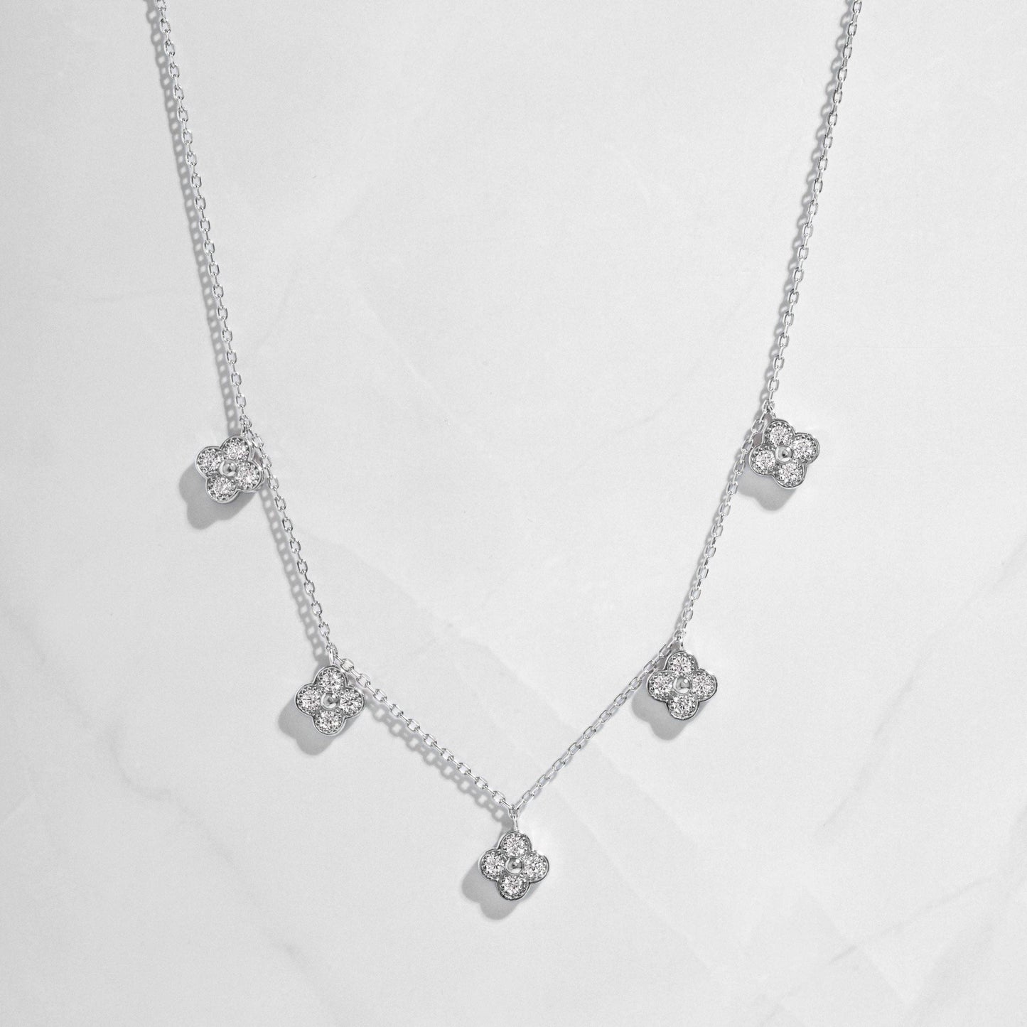 Four Leaf Clover Charm Necklace