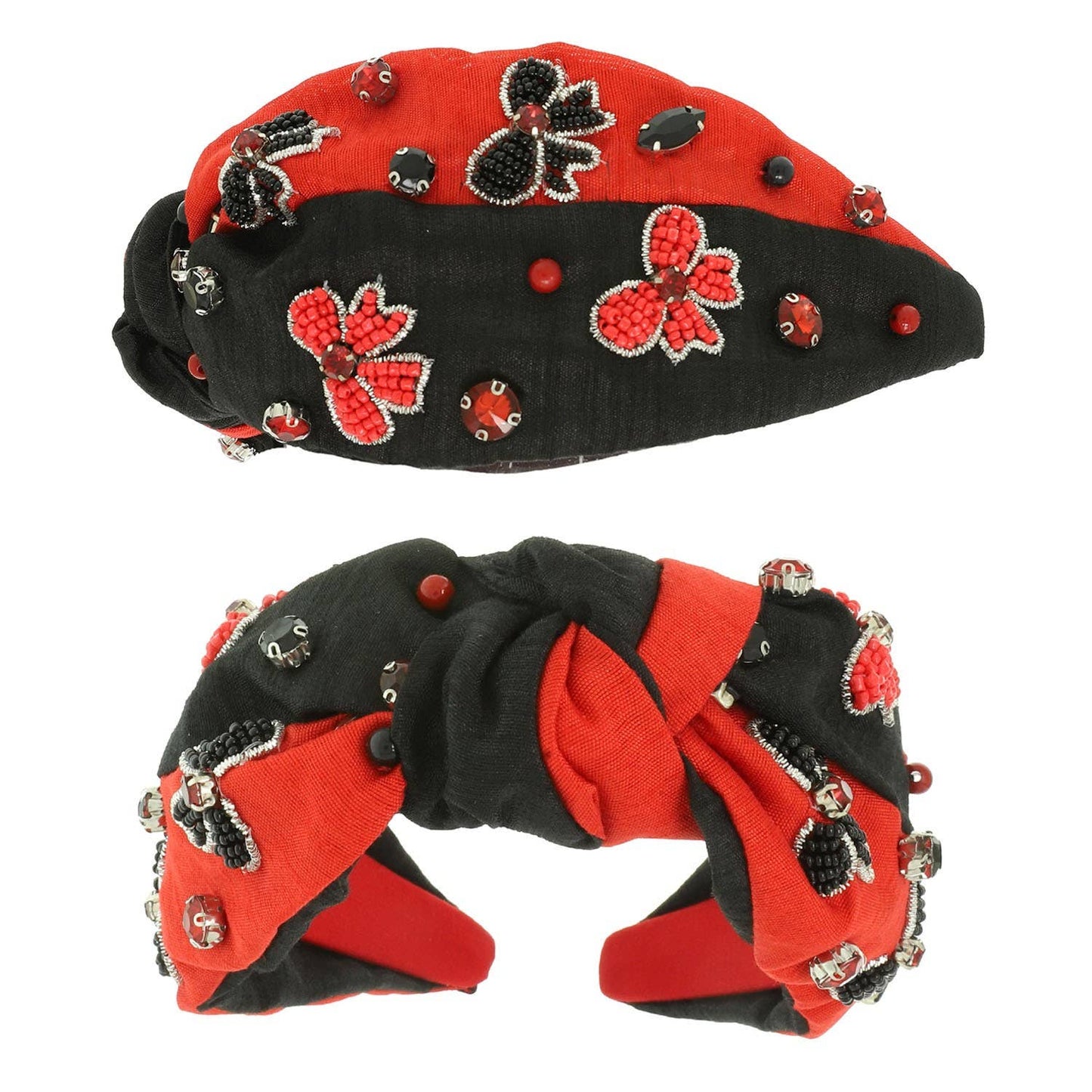 Game Day Bow Top Knotted Headband H18365