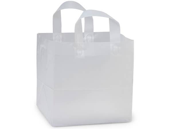 Frosted Plastic Retail Gift Bags