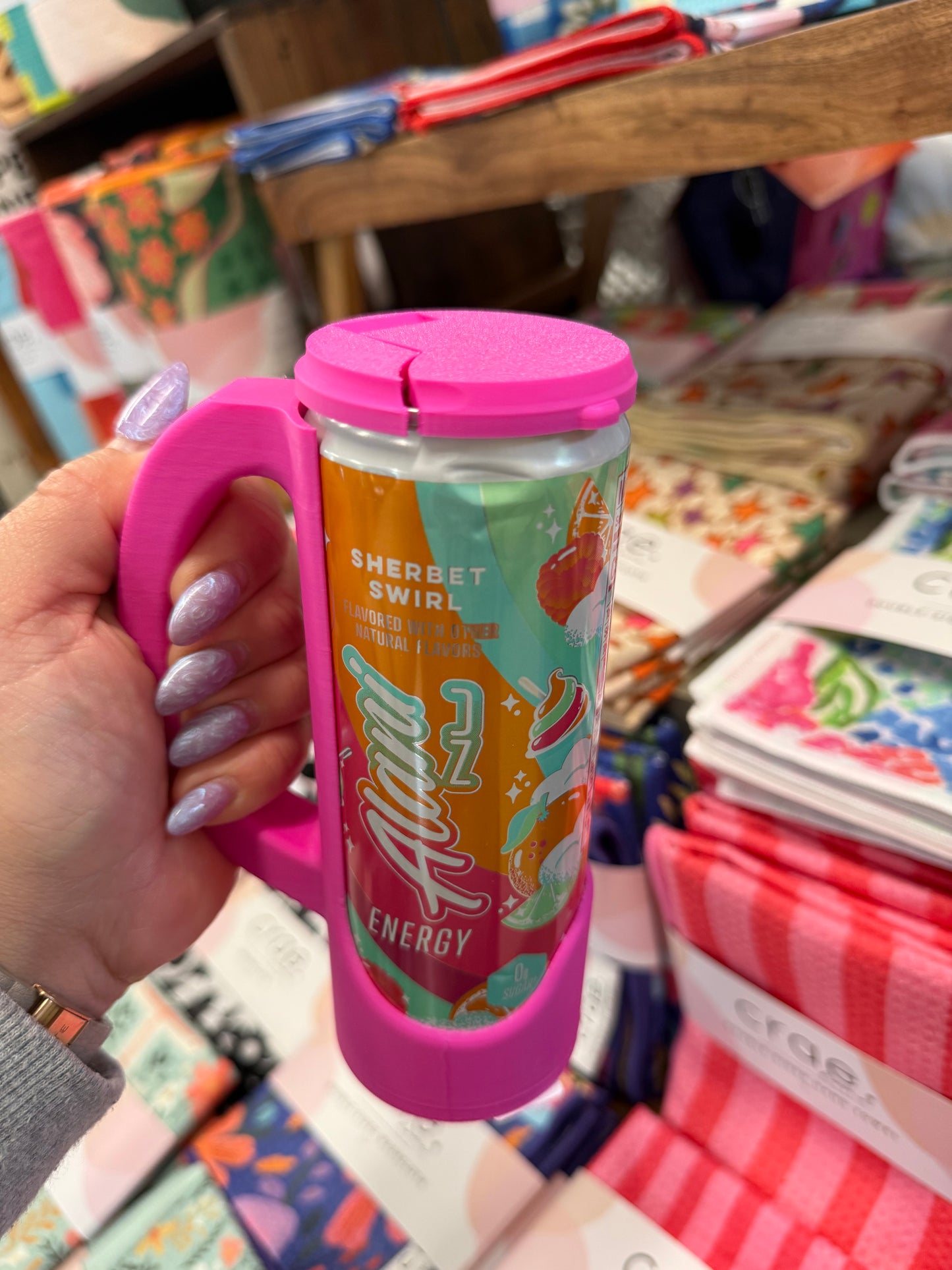 Skinny Can Holder + Lid |12 oz can