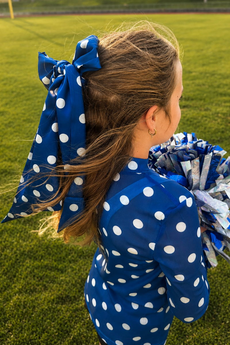 Mini Kickoff Season Blue Mesh Top