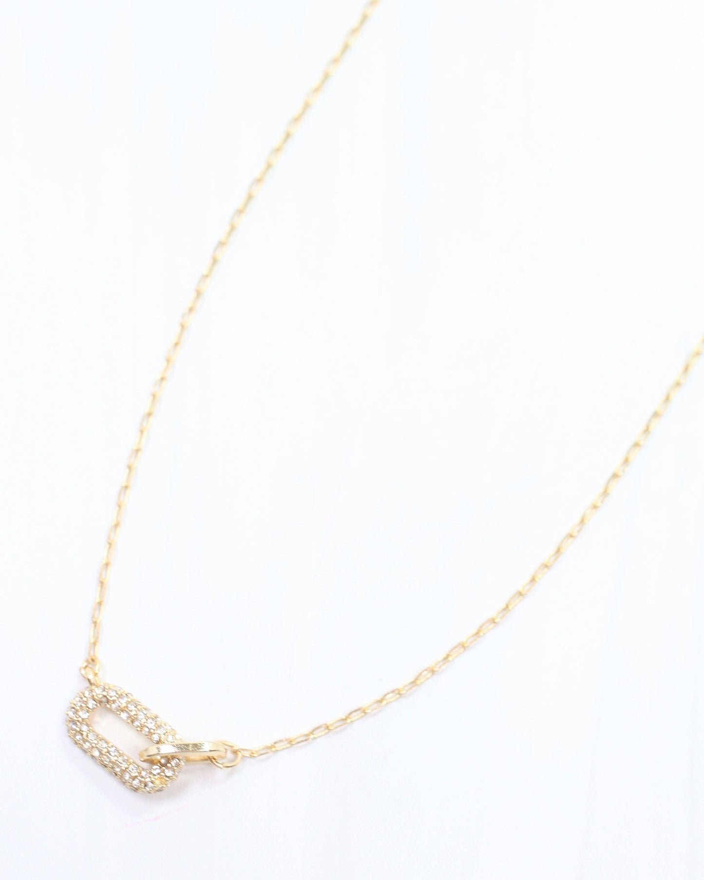 Jamison Link Pendant Necklace Gold