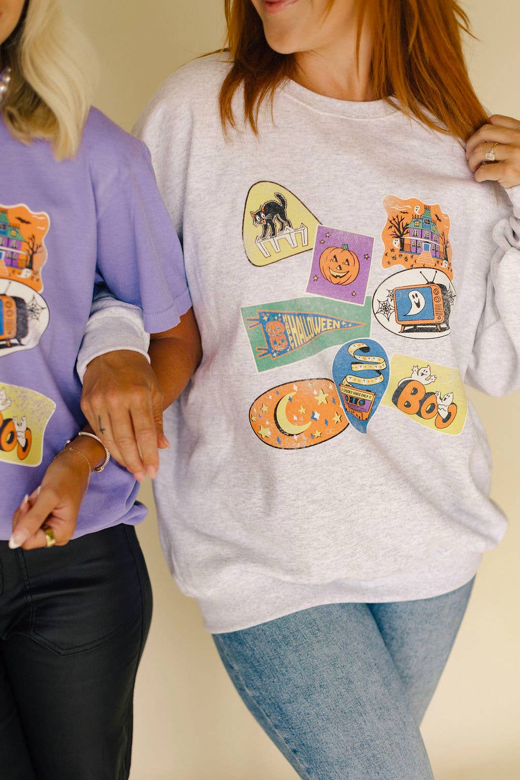 90s Halloween Vintage Sticker Graphic Apparel