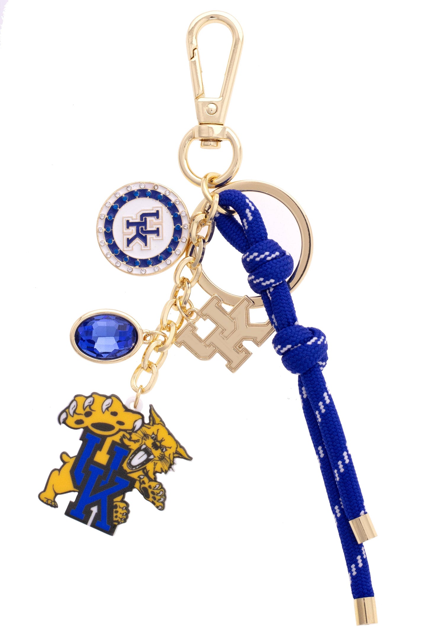 Kentucky Wildcats Cluster Bag Charm in Blue