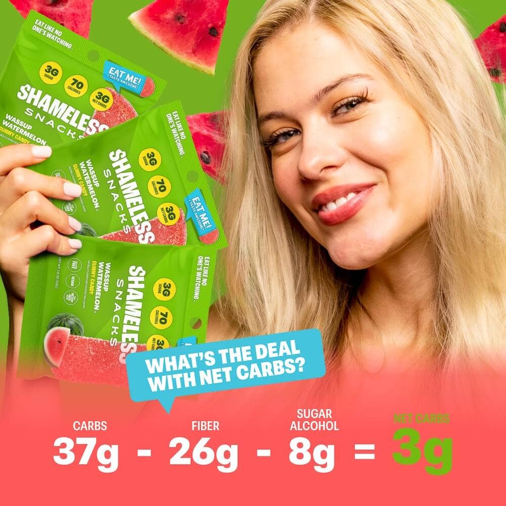 Wassup Watermelon Low Sugar Sour Gummy 1.8oz – 6ct