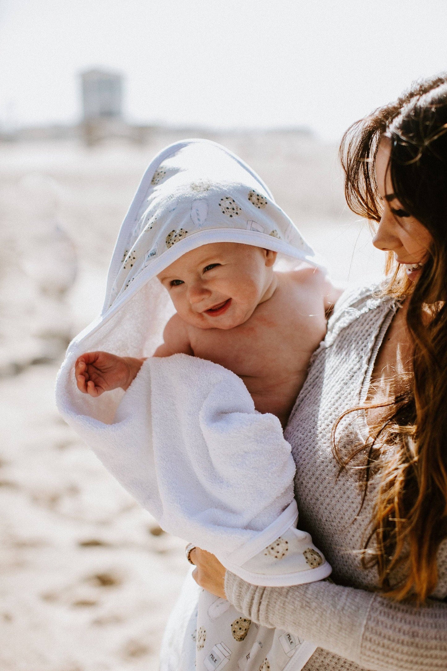 Premium Baby Knit Hooded Towel - Chip