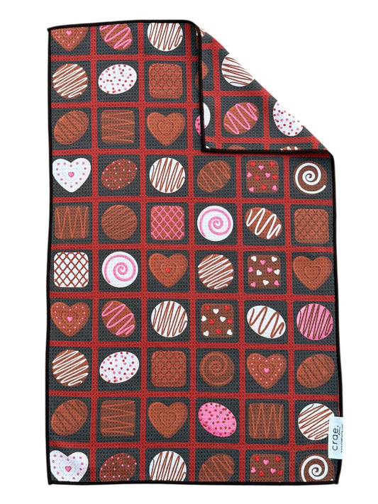 Choco-love: Double-Sided Hand Towel