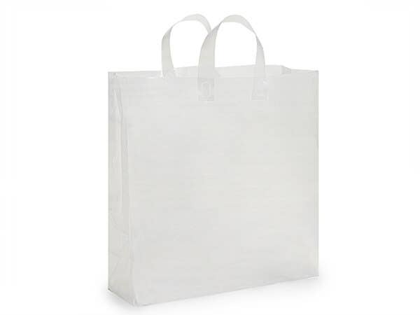 Frosted Plastic Retail Gift Bags