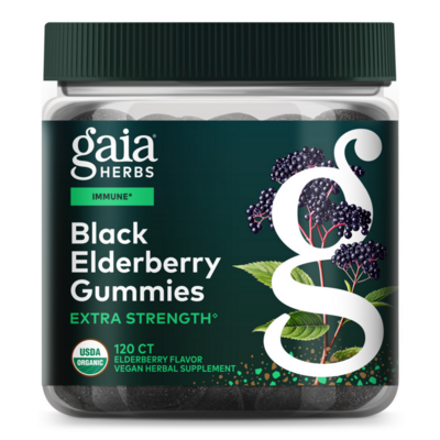 Black Elderberry Extra Strength Gummies | Gaia Herbs