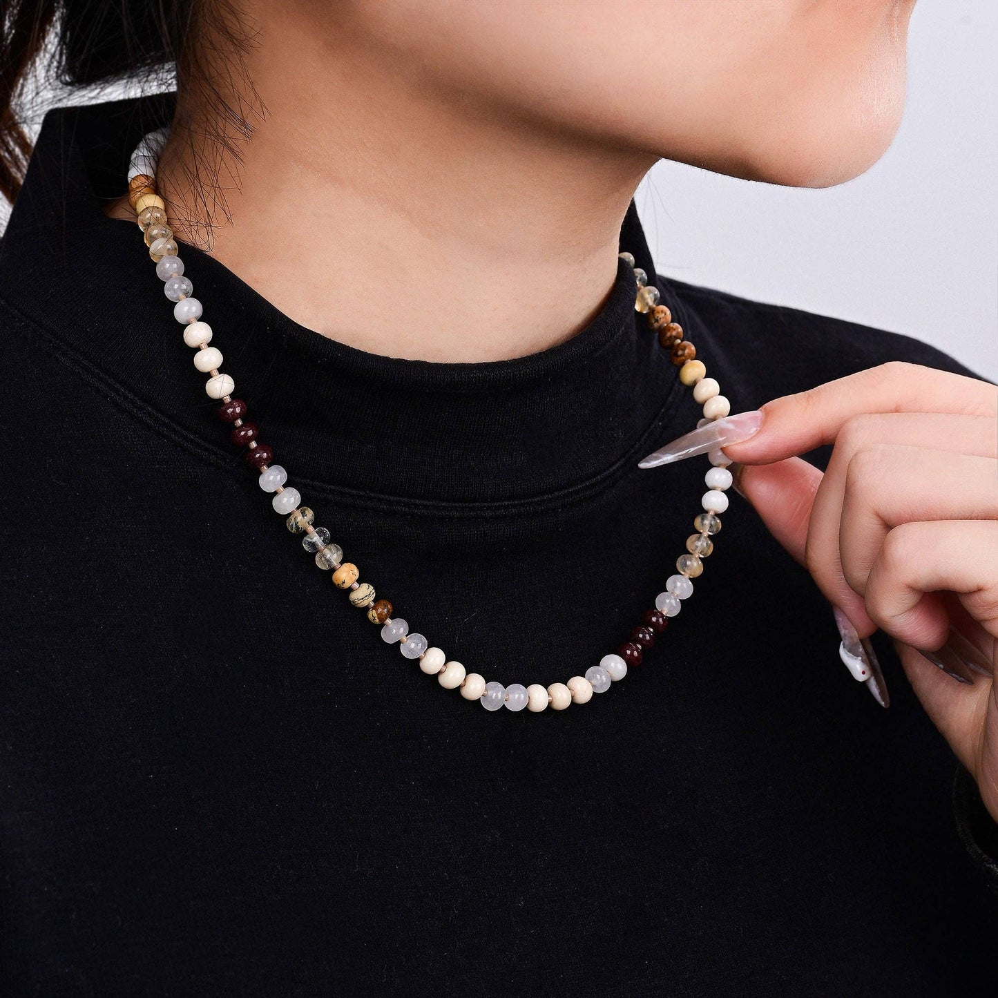 Golden Sand Stone Necklace