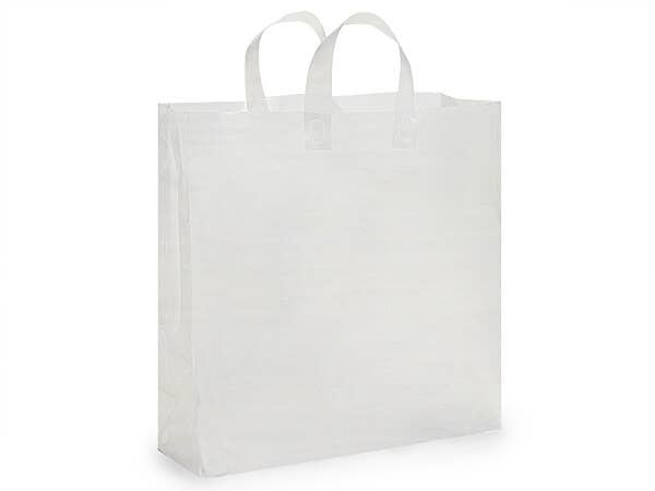 Frosted Plastic Retail Gift Bags