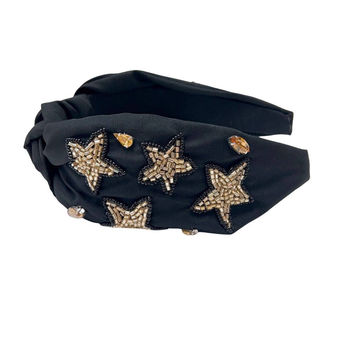 Star Black/Gold Headband