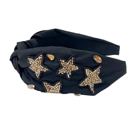 Star Black/Gold Headband