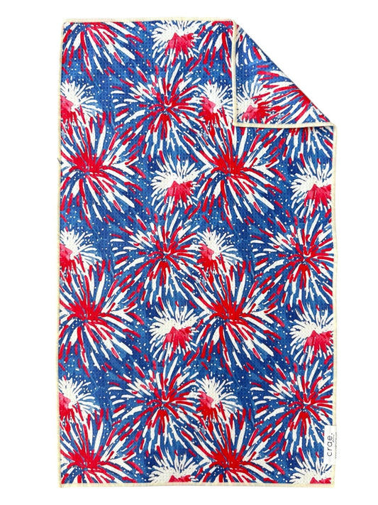 Red Glare: Double-Sided Hand Towel