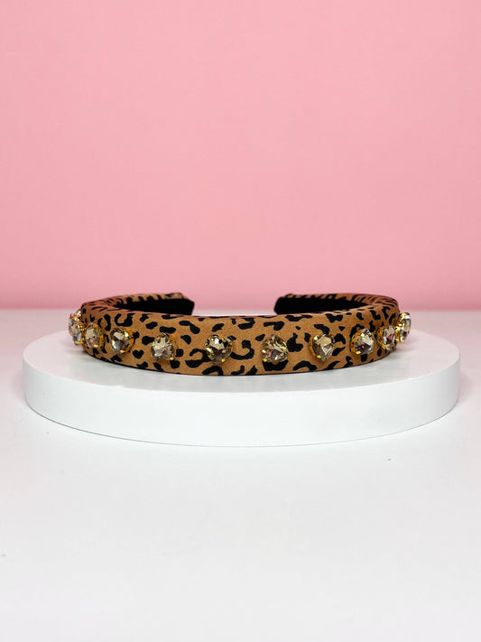 Leopard Bling Headband