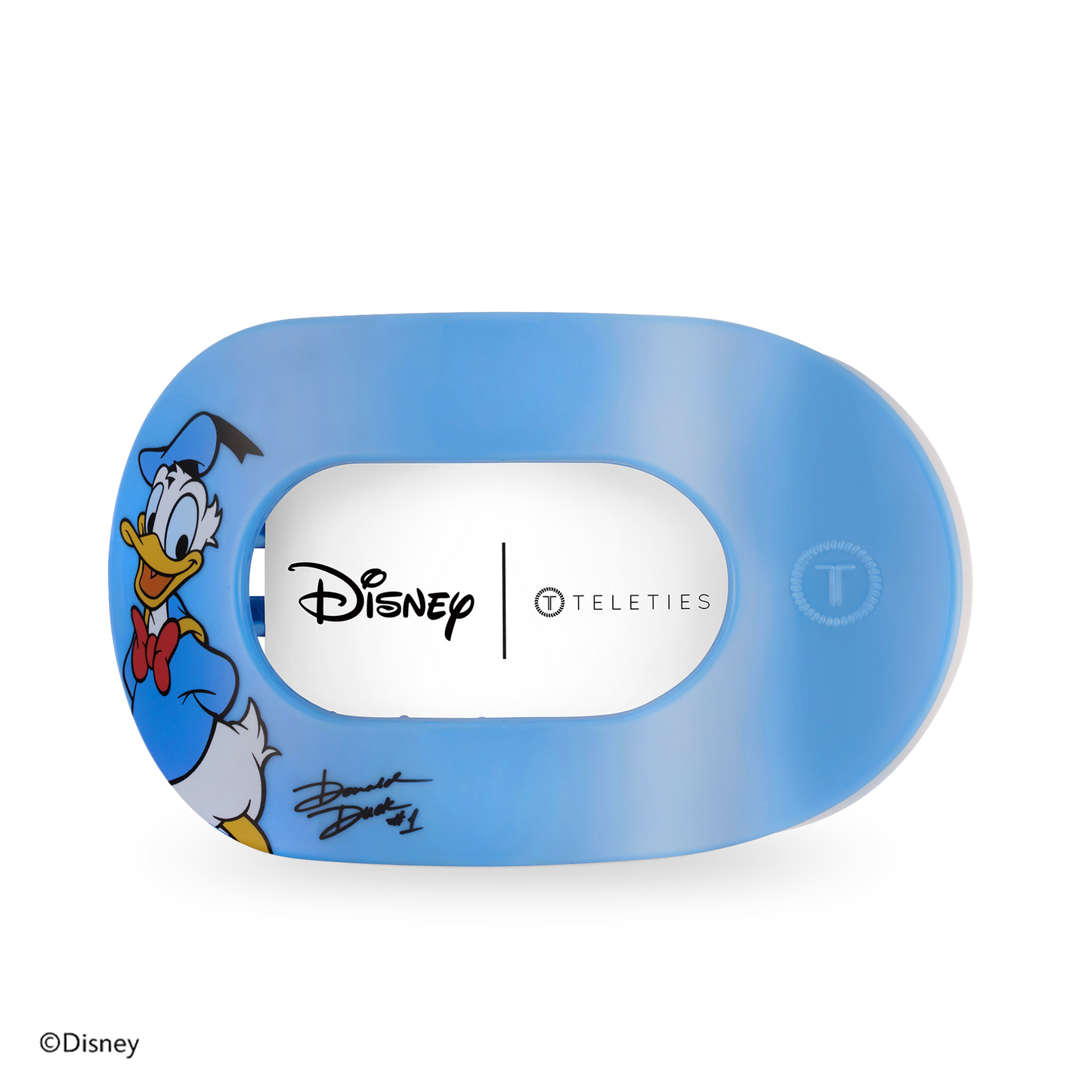 Flat Round Hair Clip | Large | Donald Duck