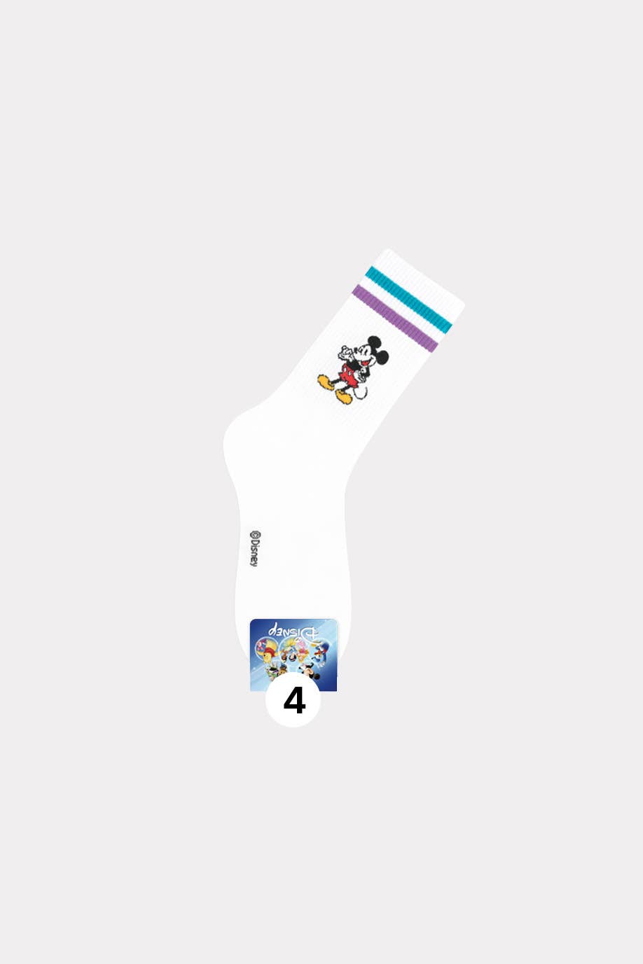 Disney Licensed Mickey Mouse Character Crew Socks