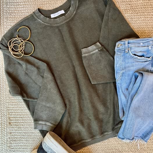 Essential Luxe Corded Crew