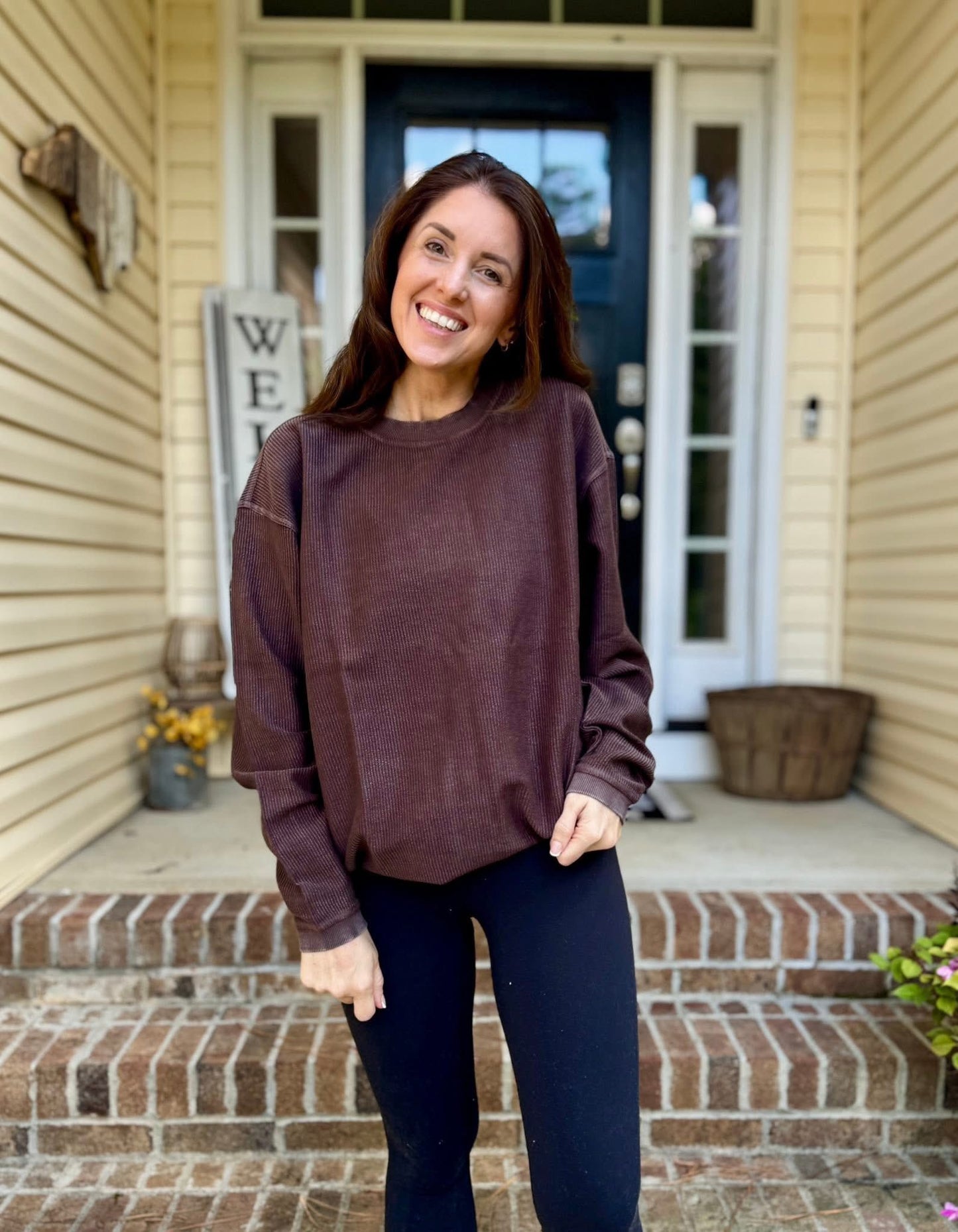 Essential Luxe Corded Crew