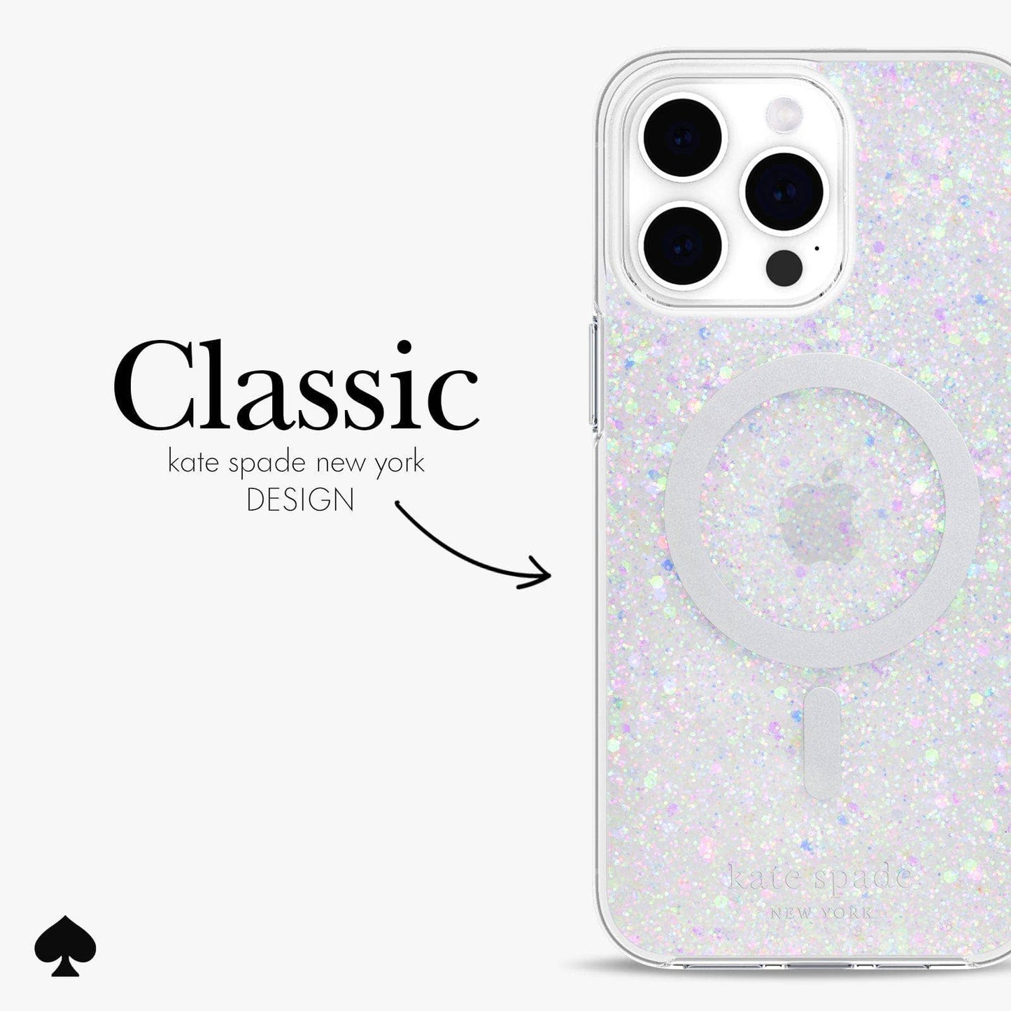 Kate spade new york iPhone 15 Pro Max Chunky Glitter MagSafe