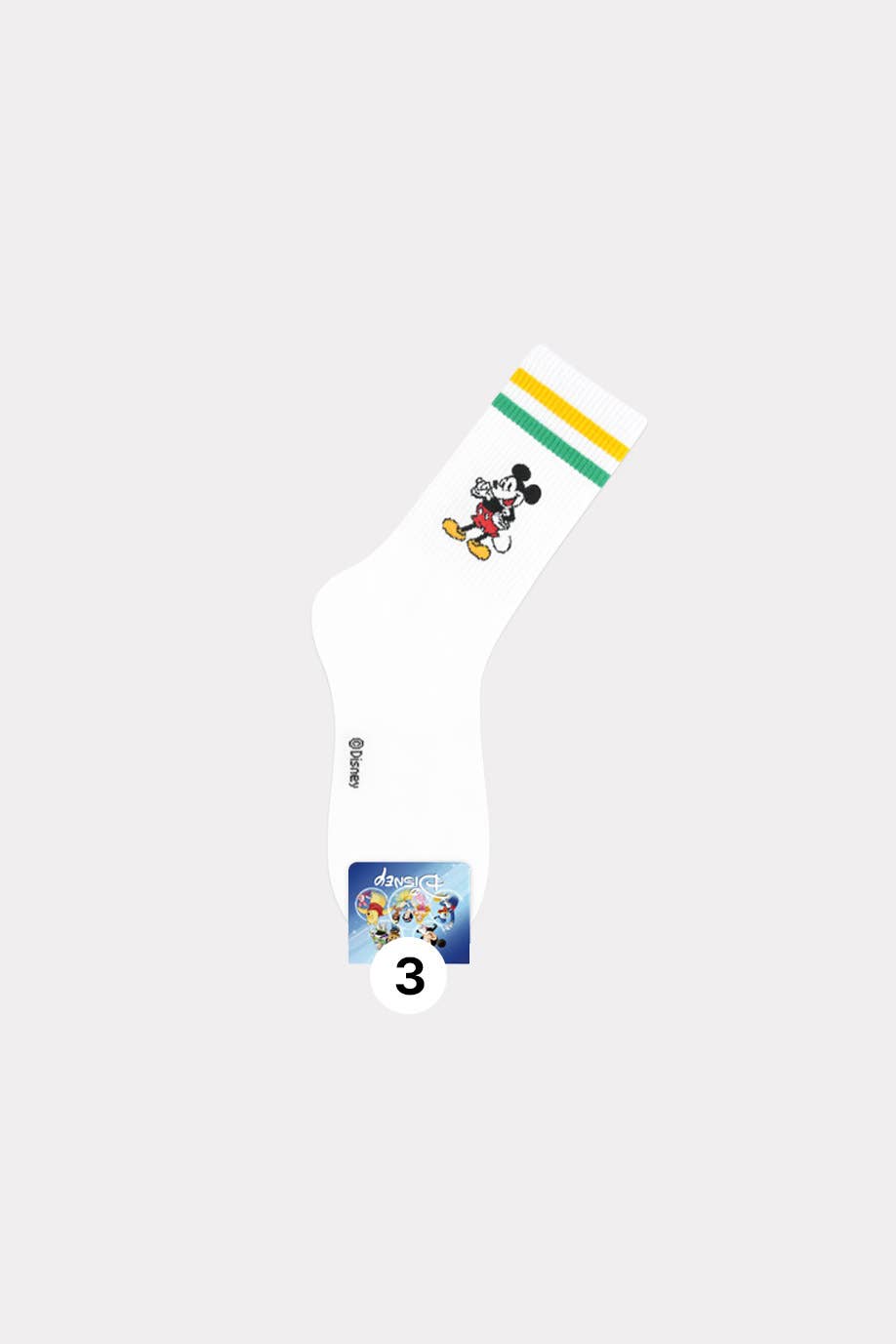 Disney Licensed Mickey Mouse Character Crew Socks
