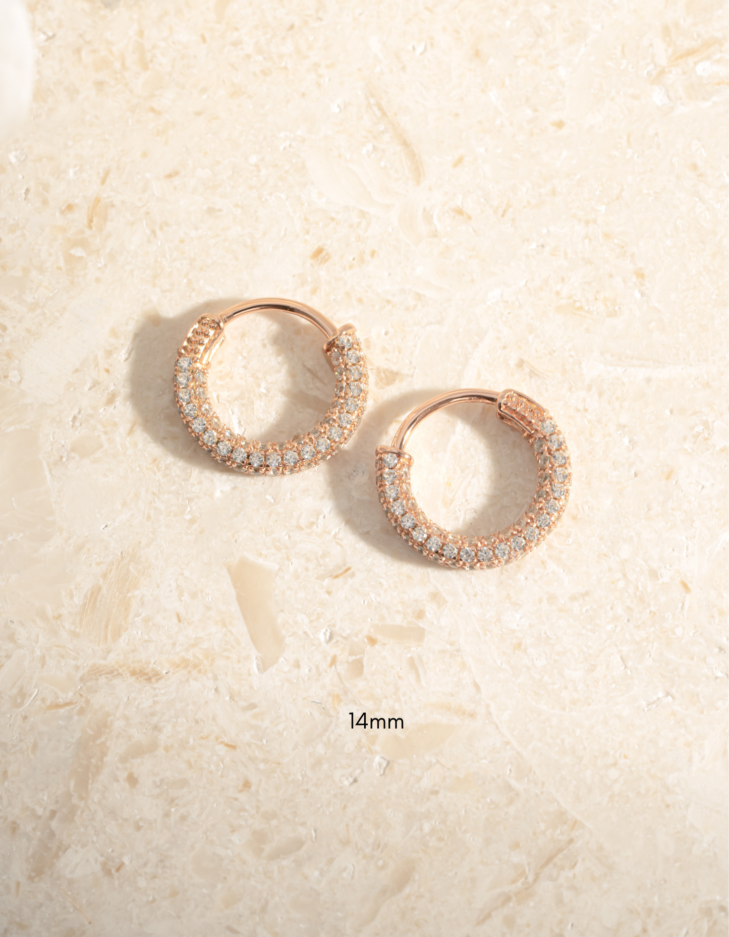 Pavé Hoop Earrings