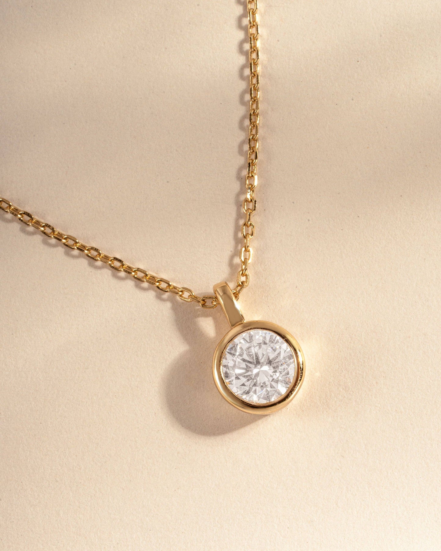 Round Bezel Necklace
